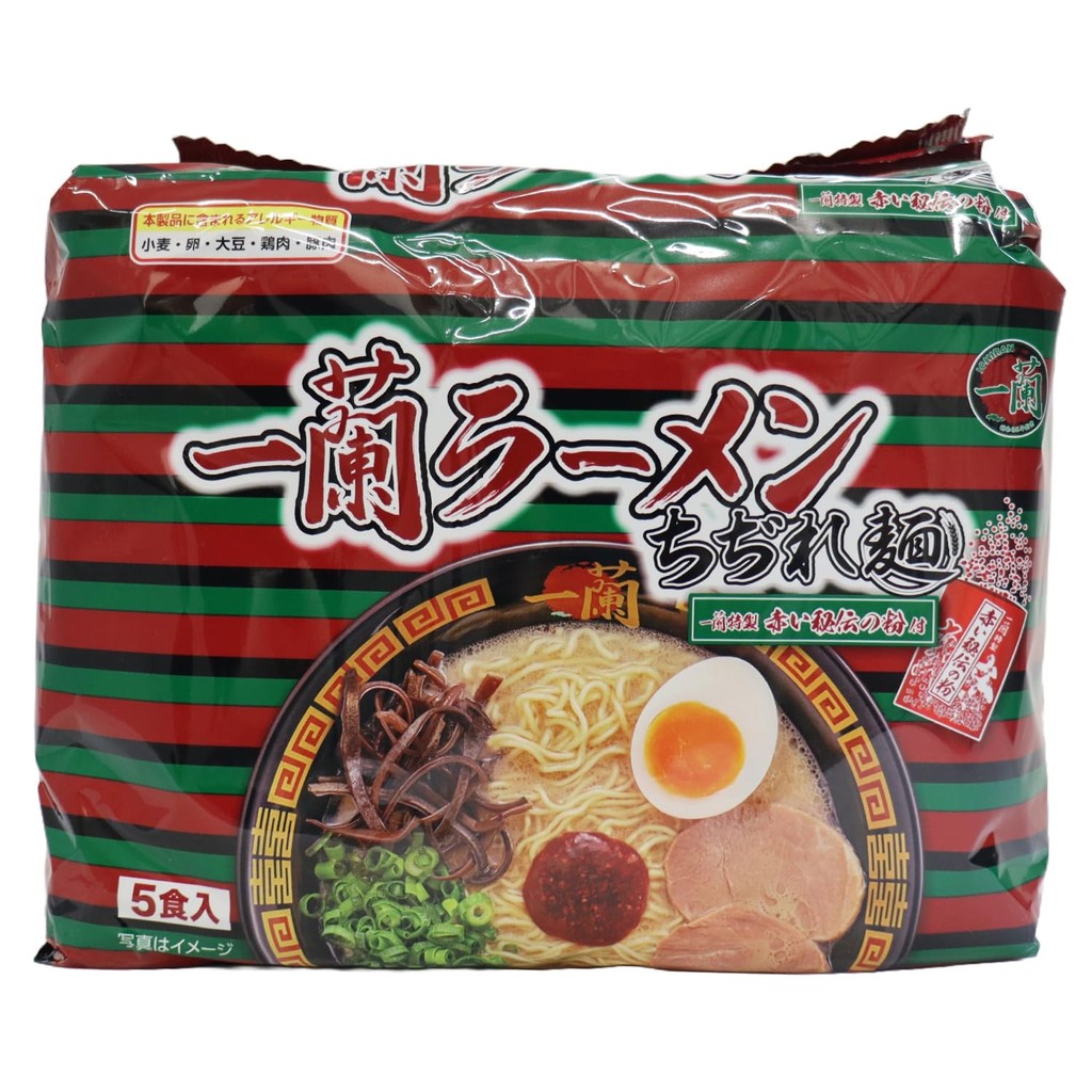 Ichiran Ramen curly noodles Ichiran special secret powder (5 servings)