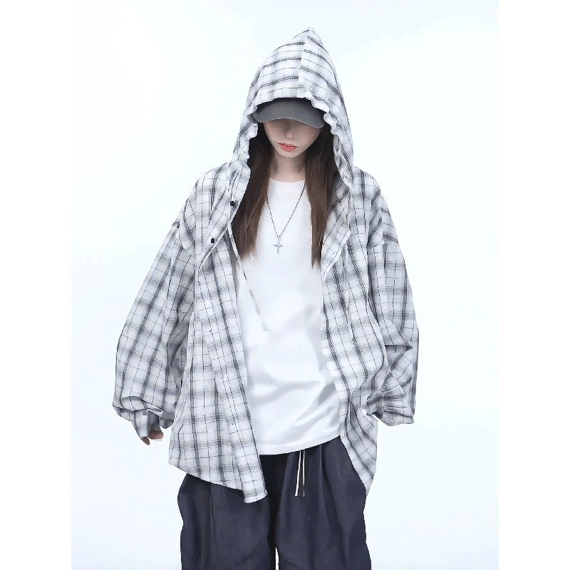 SEACHENIC เสื้อแจ็คเก็ตลายสก๊อต เซเชียนิก ทนทาน สวมใส่สบาย ป้องกันแสงแดดและฝน — صورة 2