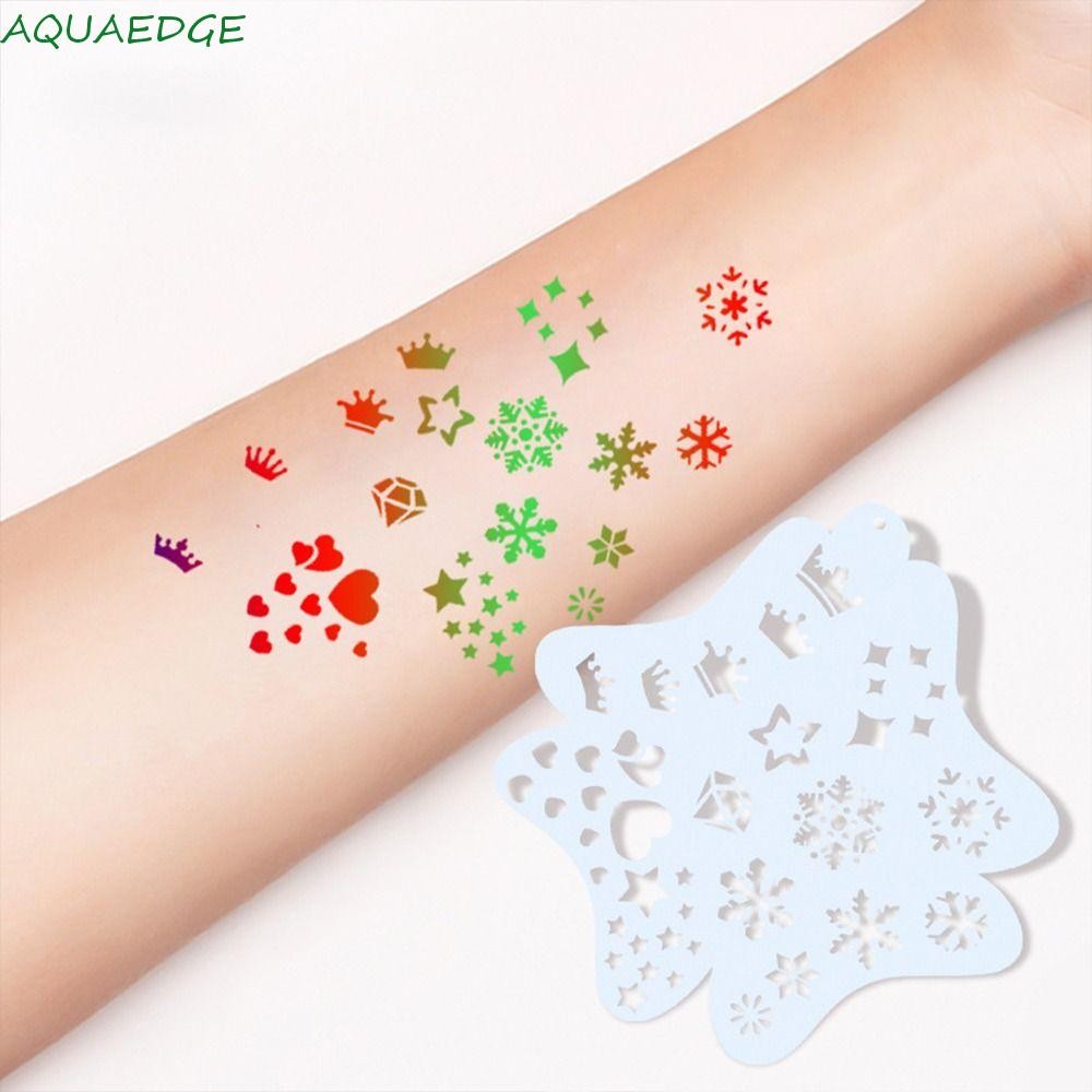 น้ํา แม่แบบสีใบหน้า,คัดลอกลายฉลุกลวง ทําเอง ร่างกายศิลปะสีลายฉลุ,นํามาใช้ใหม่ ทําเอง หัตถกรรมลายนูนปั๊มแต่งหน้าภาพวาดแม่แบบการ์ด