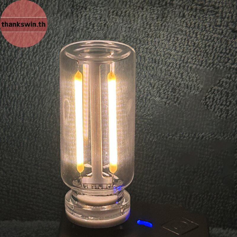 Thankswin Retro USB LED Filament Touch Dimming หลอดไฟ 5V Retro LED Edison หลอดไฟ Night Light Camping เติมไส้ตกแต่ง LED Lighg th