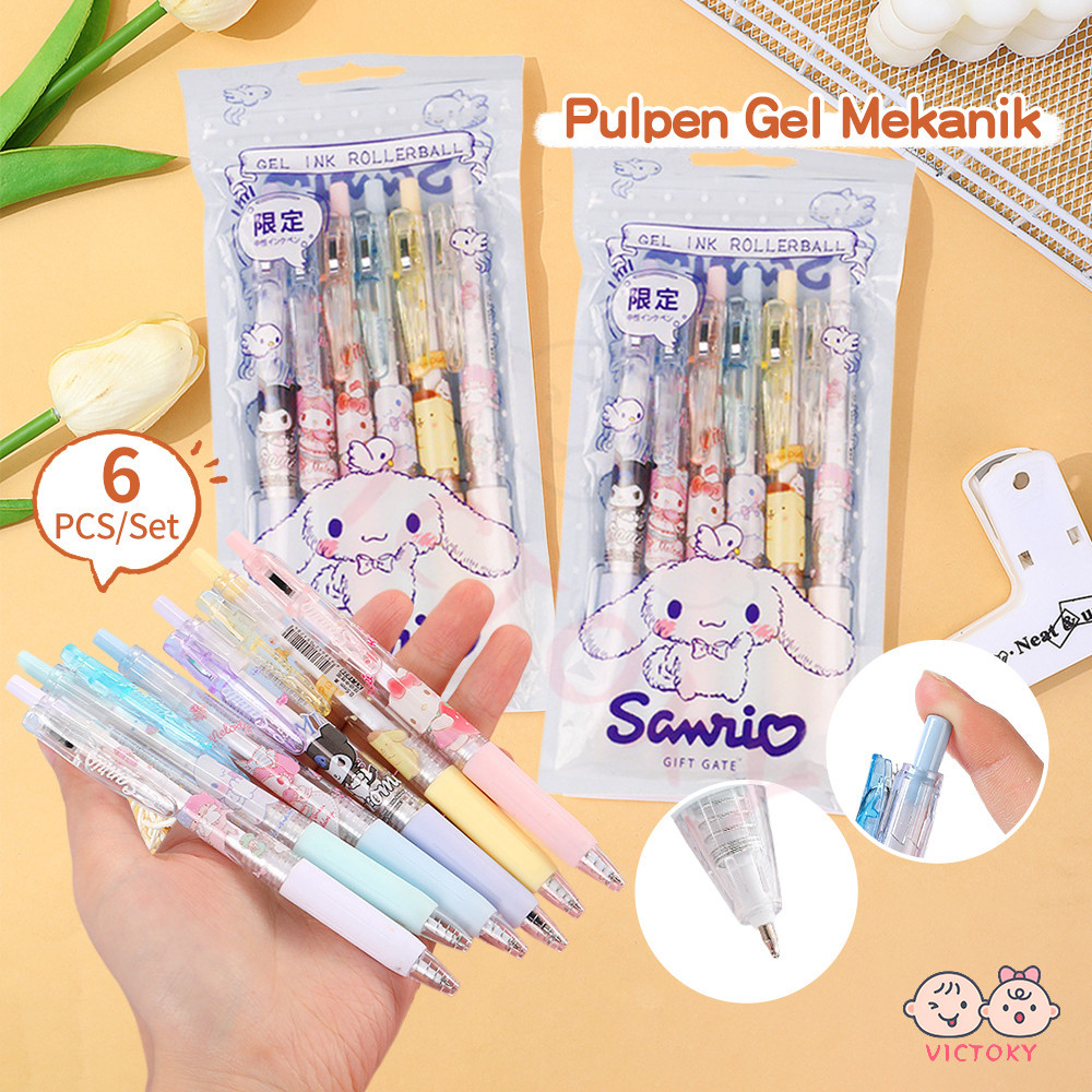 VICTOKY ปากกา Sanrio ปากกาเจล ขนาด 0.5 mm อุปกรณ์เครื่องเขียนนักเรียน คุณภาพดี สำหรับเขียน แห้งเร็ว