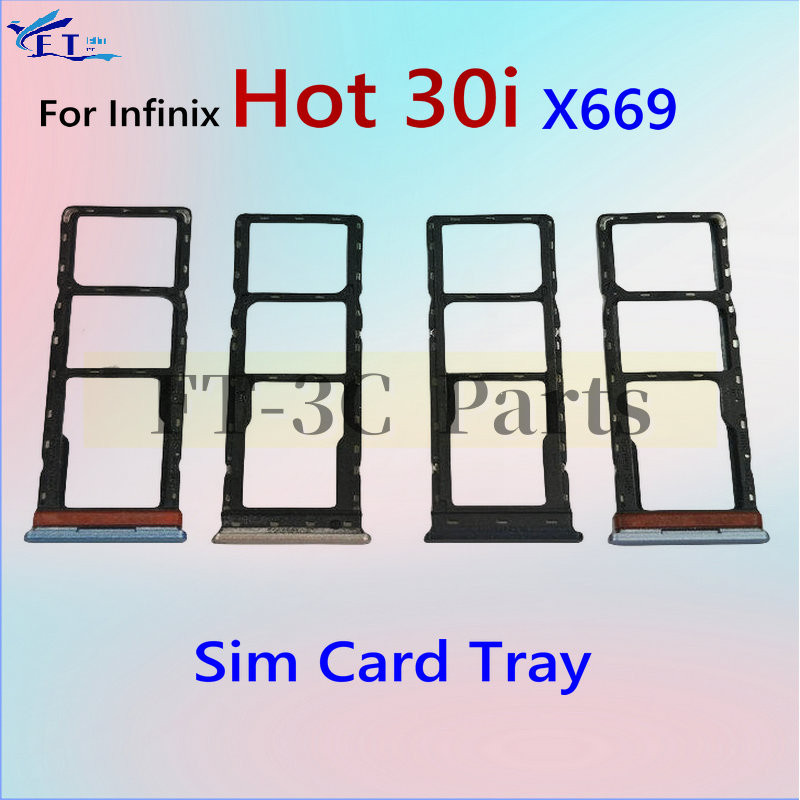 สําหรับ Infinix Hot 30i X669 X669C X669D ซิมการ์ดถาดสล็อตผู้ถืออะไหล่