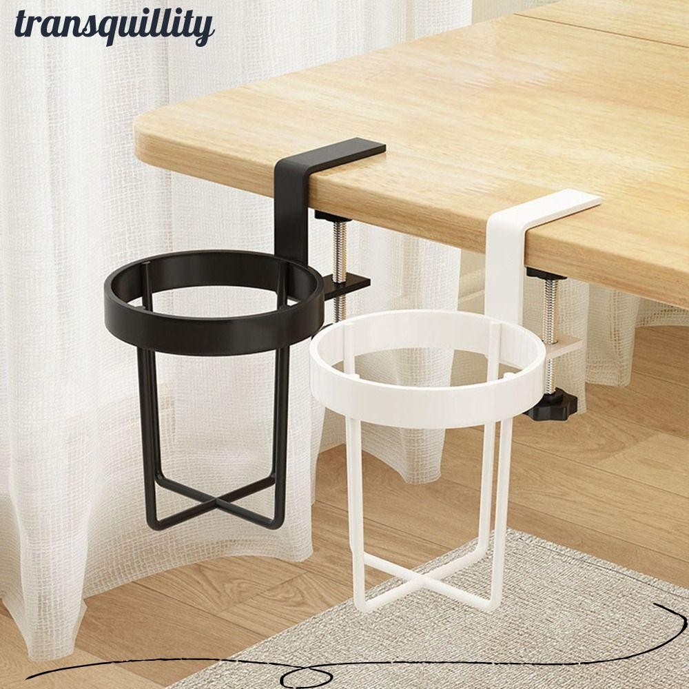 ที่วางแก้วโต๊ะ TRANSQUILLITY, ชั้นเก็บของถ้วยป้องกันการรั่วไหลแบบไม่ต้องเจาะ, โต๊ะอเนกประสงค์แบบถอดได้แบบพกพาชั้นเก็บของคงที่โต๊ะ