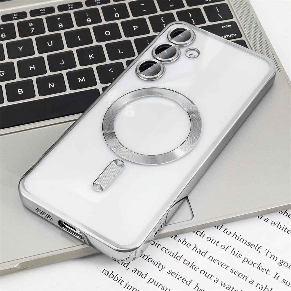 ฝาครอบชุบใสสําหรับ Samsung Galaxy S24FE S23FE S20FE S21FE S24 S23 S22 S21 Ultra Plus Case Note20 Ultra