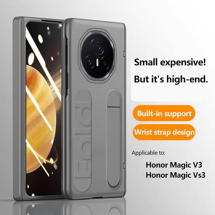 เคสซิลิโคนสําหรับ Honor Magic V3 Vs3 สายรัดข้อมือป้องกันเต็มรูปแบบขาตั้งฝาครอบโทรศัพท์กันกระแทก