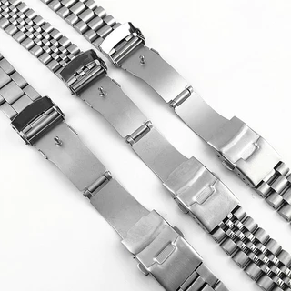 ปลายโค้ง 22 มม.สายนาฬิกาสแตนเลสแข็งสําหรับสร้อยข้อมือ Casio สําหรับ Swordfish MDV-106 MDV-107 2784 สายโลหะพร้อมโลโก้