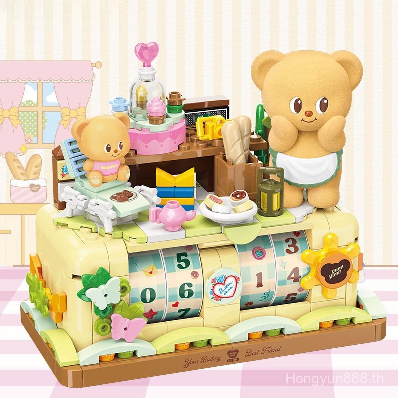 【 พร้อมสต็อก การจัดส่งฉุกเฉินพิเศษ ] ของแท้เนยหมีปฏิทินถาวรประกอบอาคารบล็อกของเล่นเพื่อการศึกษาตกแต่งห้องของขวัญวันเกิดสร้างสรรค์