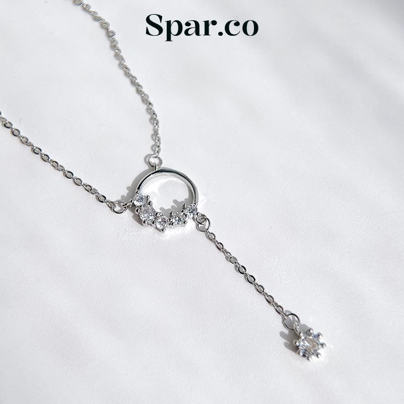 Spar.co สร้อยคอพู่เพทาย-อารมณ์ของรุ่นเกาหลีที่เรียบง่ายและอเนกประสงค์ SP-AAA1009