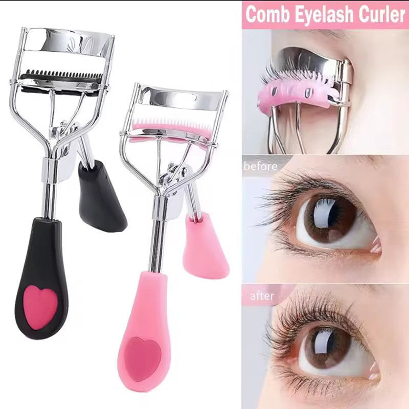 JIE HOME Eyelash Curler Professional พับขนตาปลอมเสริม Curling Clip เครื่องมือแต่งหน้า