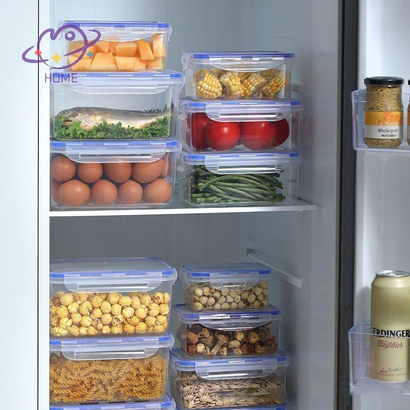 [mayhome] 550/1000/1500/2500ml กล่องเก็บอาหารตู้เย็นพร้อมฝาปิดพลาสติก เตรียมกล่องถนอมอาหารกล่องปิคนิค {TH}