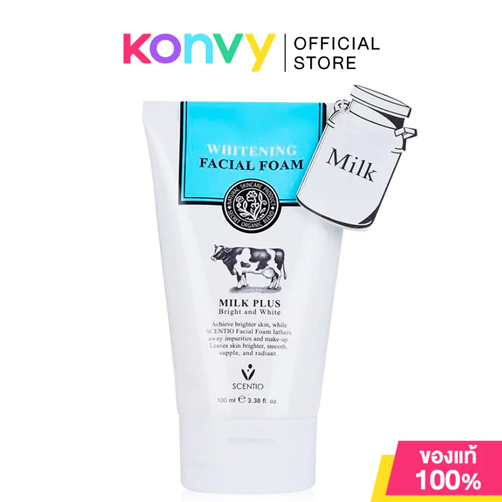 Beauty Buffet Scentio Milk Cleansing Gel/Facial Foam โฟมล้างหน้า 100ml (Anti - Acne/Glow Radiance/Whitening Q10)