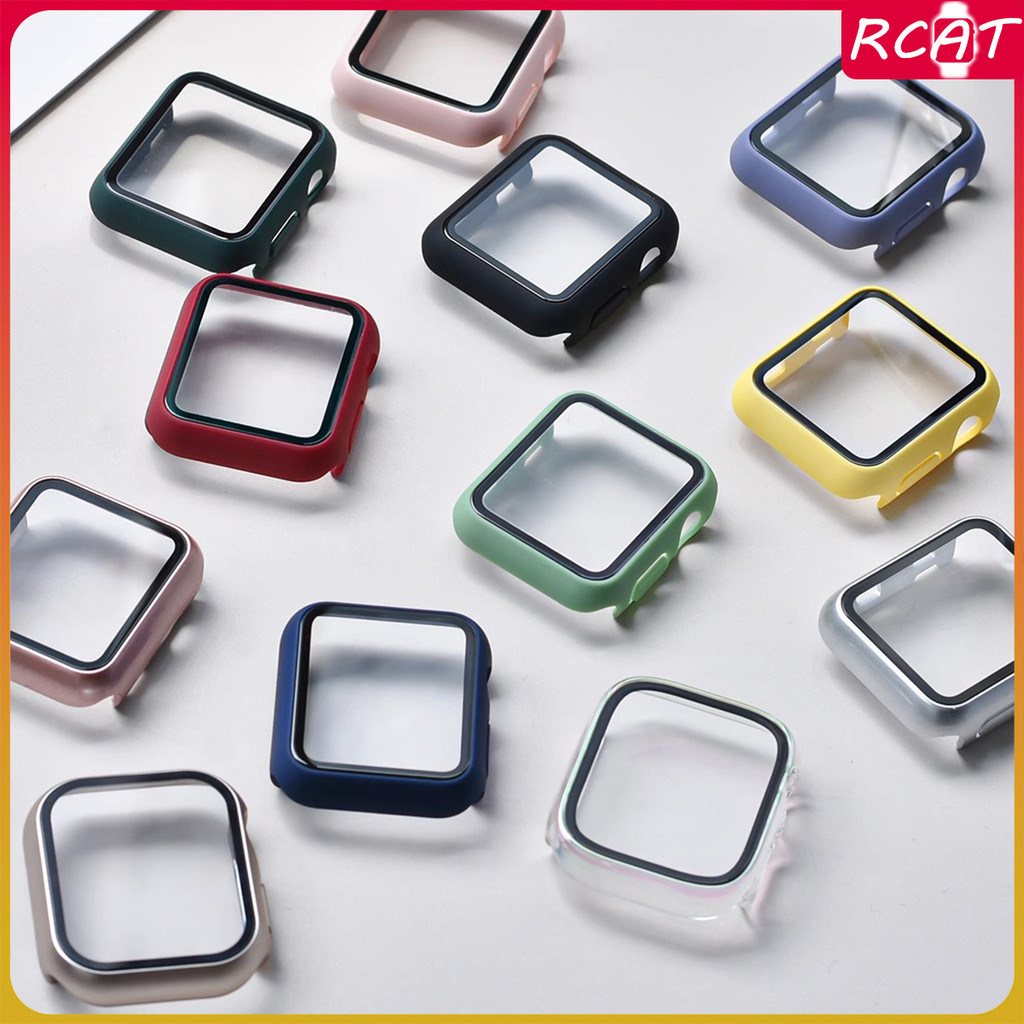 PCสำหรับ for Apple Watch Ultra 3 2 49 มม46 40 41 44 45 38 42 มม.ฝาครอบกระจกนิรภัยสำหรับSeries 10 9 8 7 6 5 4