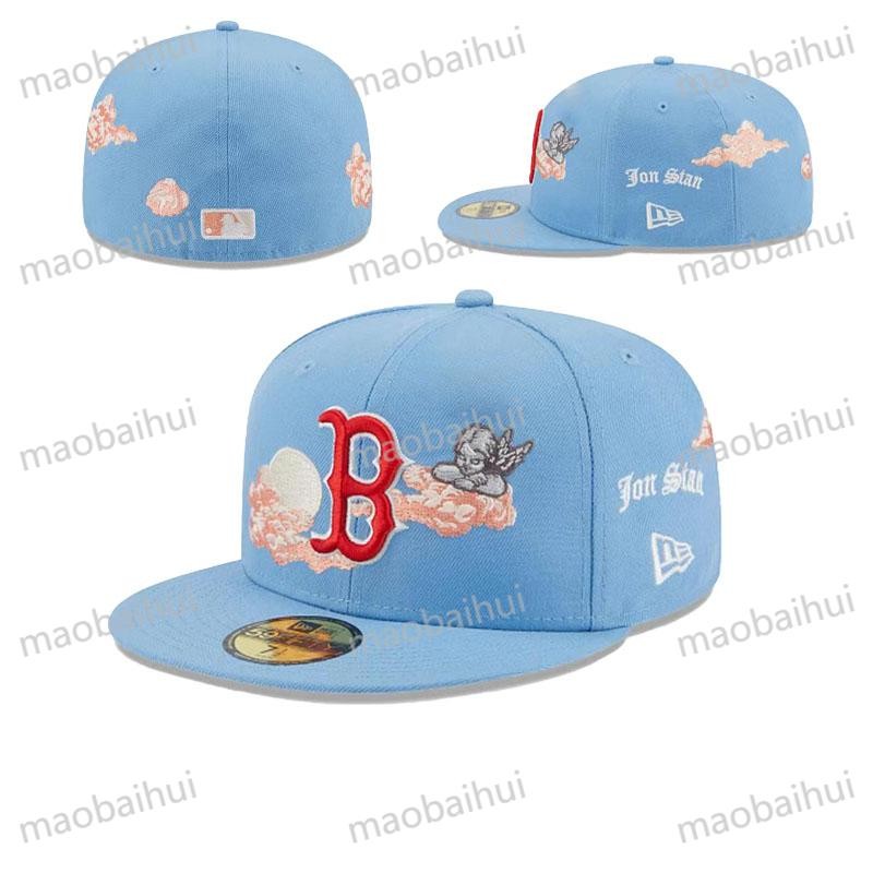 รูปแบบใหม่คุณภาพที่เหนือกว่าบอสตัน. สีแดง.. Sox 59FIFTY หมวกกีฬาแฟชั่นผู้ชายและผู้หญิงล้อมรอบอย่างเต็มที่กีฬาสันทนาการปักหมวก