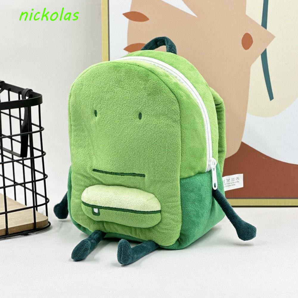 NICKOLAS Liam Mini Knapsack กระเป๋า, Light Rain Point สีเขียว ONE Liam กระเป๋าเป้สะพายหลังตุ๊กตา, Ka
