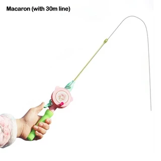 Qinyuz9 ตกปลาน้ําแข็งปากกา Pole,ฤดูหนาว Retractable Ice Fishing Rods, 2024 แบบพกพา 35/40/75/80 ซม.เด็ก Ice Fishing Rod Ice ฤดูหนาวตกปลา