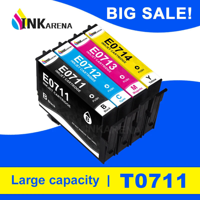 T0711 T0712 T0714 T0713 T0715ตลับหมึกสำหรับ EPSON STYLUS DX4000 DX4050 DX4400 DX5000 DX4450 DX5050 D