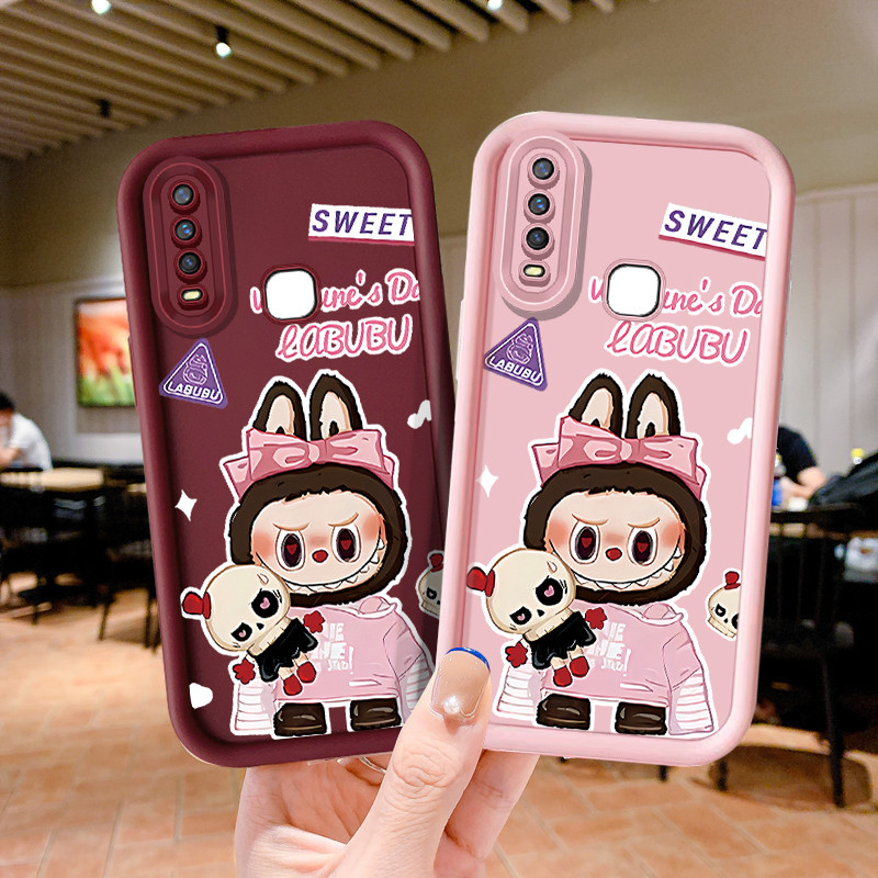 Labubu การ์ตูนน่ารักเคสโทรศัพท์สําหรับ VIVO Y17 Y11 Y15 Y12 Y12i Y3S 1901 1902 1904 Y17S Y16 Y15S Y15A Y01 Y9S Y7S Y02S Y02A Y02 ฝาครอบโทรศัพท์มือถือกันกระแทก