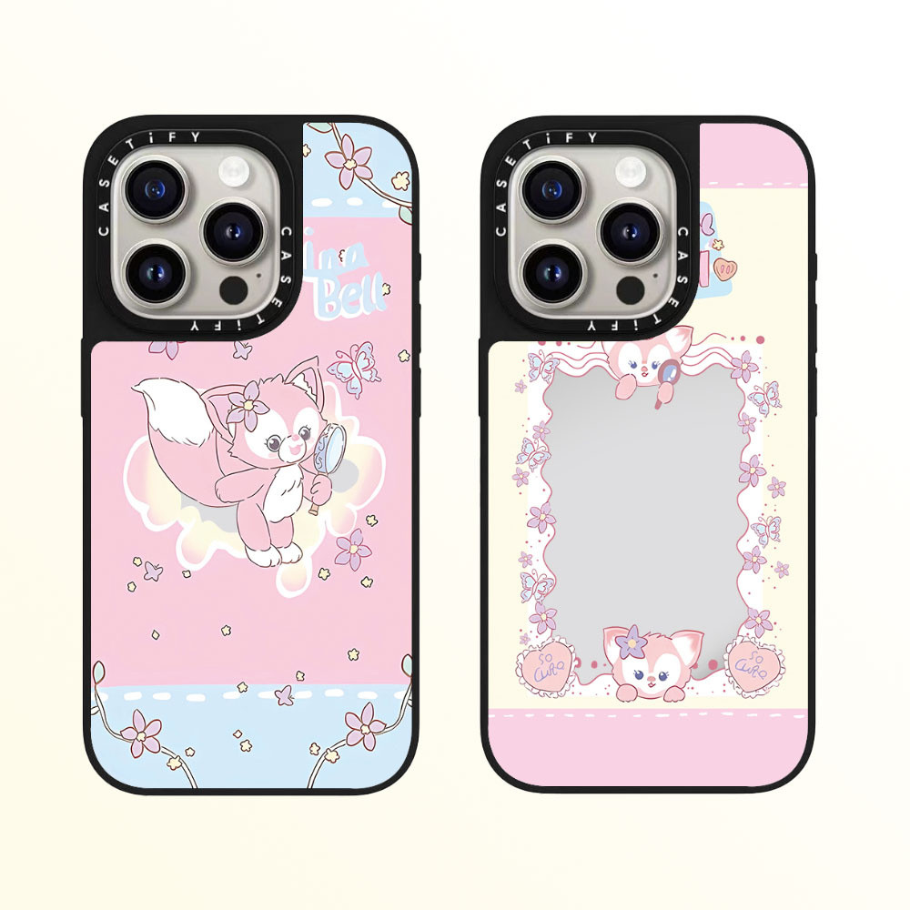 Casetify Pink Star Dailu คุณภาพสูงกระจกเคสโทรศัพท์เหมาะสําหรับ iPhone 16promax 16pro 16 plus 15 promax 14 promax 15 pro 14 pro 13 pro 12 แฟชั่น Anti Drop Hard Case