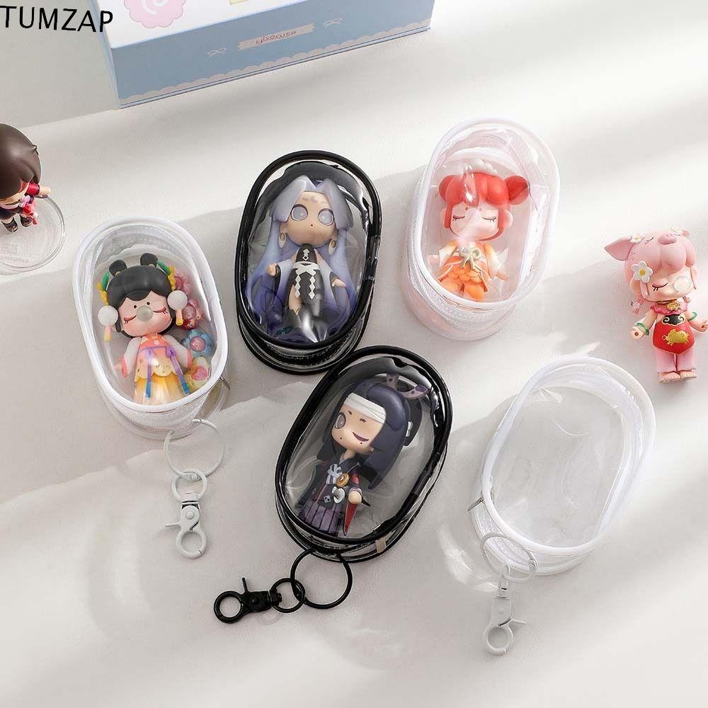 Tumzap Labubu Time Doll Out-leged Bag, Transparent Space Module Popmart Blind Display Bag, Headphone Storage Doll Out-ed Bag สอดใส่สูง Labubu Time Doll Bun Toy Accessories