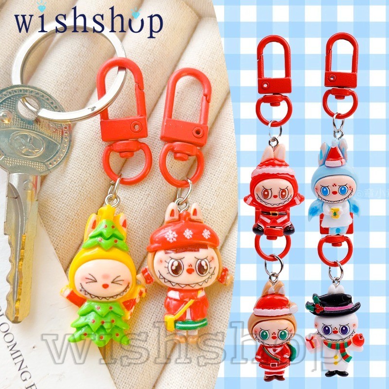 Anime Labubu Dressing พวงกุญแจ - ของขวัญน่ารักสําหรับเพื่อน คู่รัก - แฟชั่น การ์ตูน สร้างสรรค์ - กระเป๋า อุปกรณ์ตกแต่งรถยนต์ - Christmas Series Labubu จี้