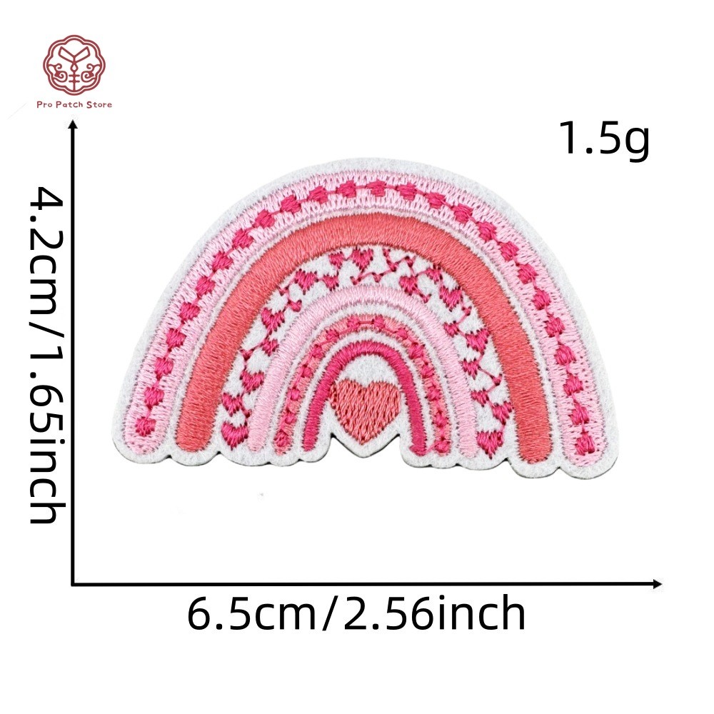Pro Patch Store สีชมพูวันวาเลนไทน์ Love Series DIY เย็บปักถักร้อยแพทช์สําหรับสติกเกอร์เย็บปักถักร้อยแพทช์สําหรับเสื้อผ้าป้ายสติกเกอร์ - รูปที่ 6