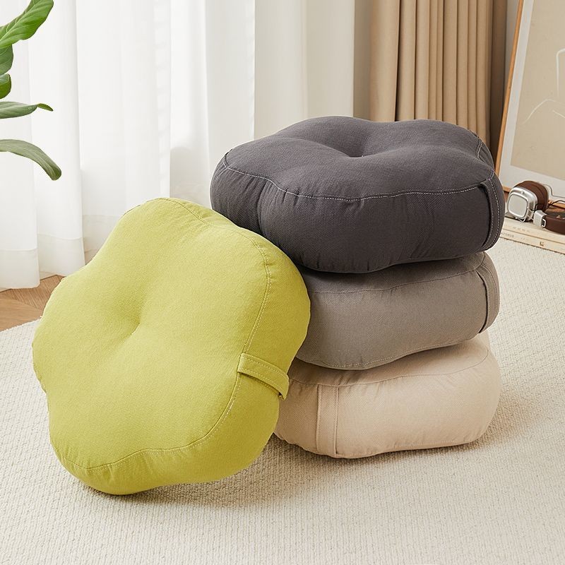 เบาะฟูก Bay Window Tatami ในครัวเรือนผ้าหนา Butt Cushion สไตล์ญี่ปุ่น Stump Influencer ดอกไม้รูปเบาะพื้นดิน