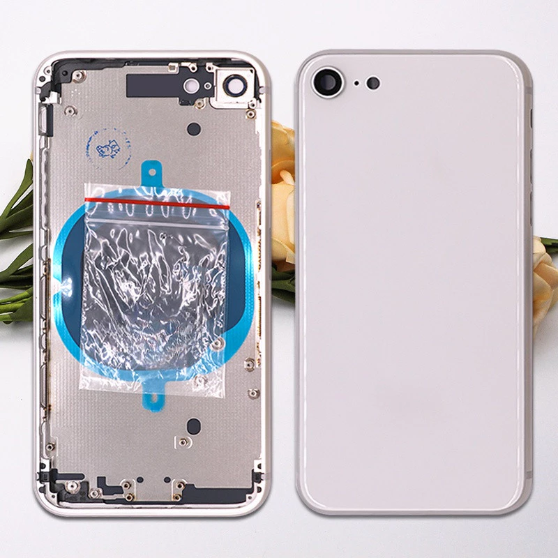 ใหม่ เคสแบตเตอรี่ ด้านหลัง กรอบกลาง และถาดซิม ไม่มีสายแพ สําหรับ iphone 8 8 Plus thumbnail 4