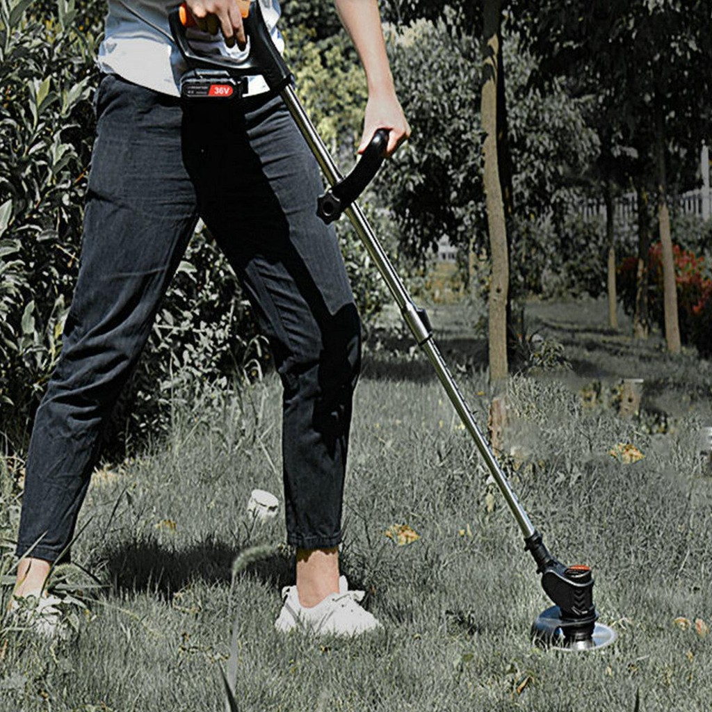 เครื่องตัดหญ้าไร้สาย รุ่นพับได้ 256V ยี่ห้อ Onsen  ยาวกว่าเดิม และแบตก้อนใหญ่ ยึดได้ พับเก็บได้ ขนาด