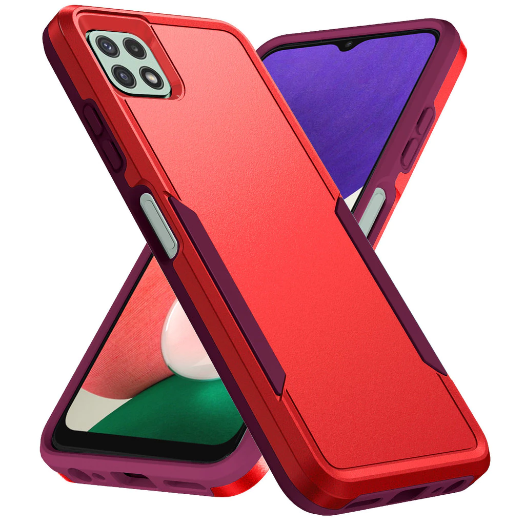 สําหรับ Samsung Galaxy A22 5G เคสโทรศัพท์สีคู่ Pioneer ใหม่พร้อมฝาครอบป้องกันสองชั้นคุณภาพสูงและฝาครอบป้องกันการตก