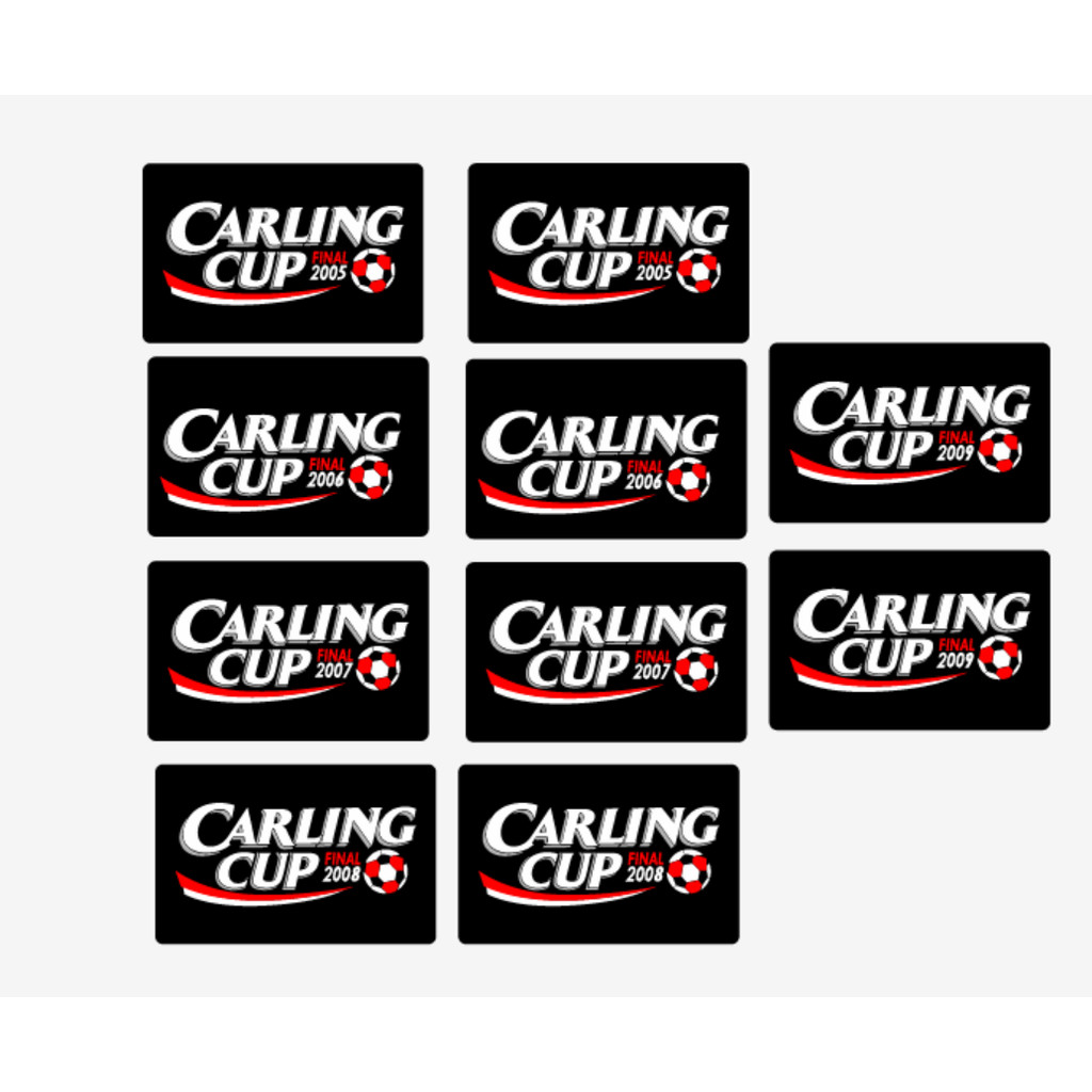2005 2006 2007 2008 2009 Carling Cup Patch Lextral วัสดุป้ายฟุตบอล Patch