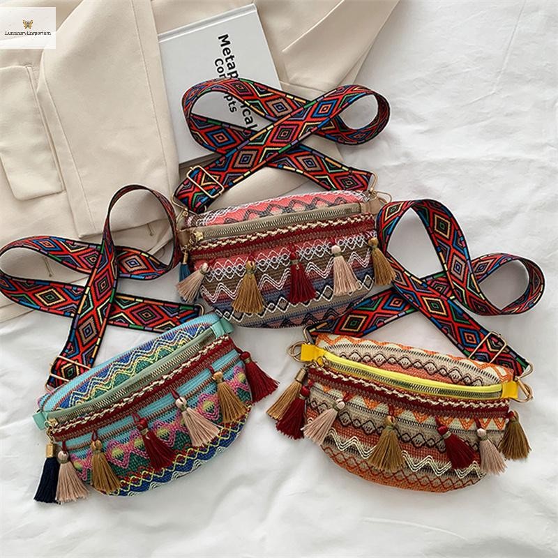 Cod Weave Crossbody Bags Female sel Waist Bag Retro Leather Shoulder Packs new