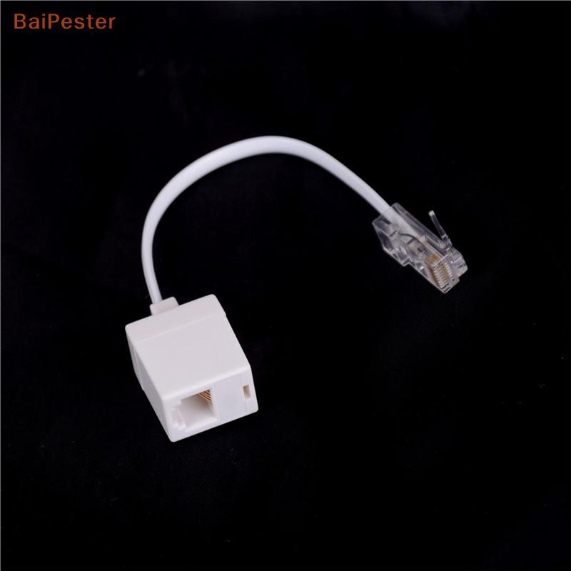[BaiPester] Rj11 6P4C Female To Ethernet RJ45 8P8C Male F/M Adapter Converter Cable Phone