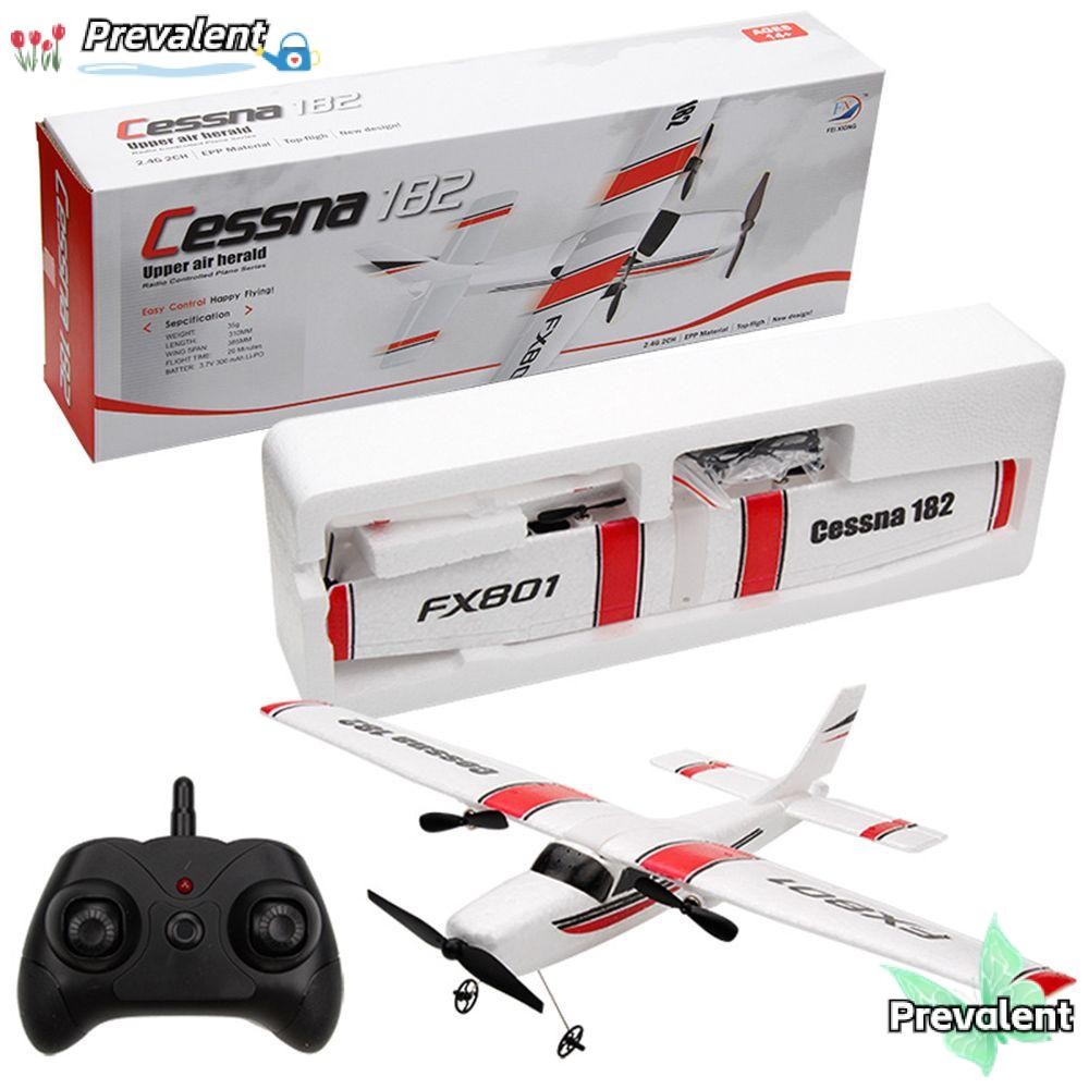 Preva สําหรับ Cessna 182 FX801 เครื่องบินของเล่นเด็กของขวัญ 2CH ปีกคงที่ 2.4G Controller สําหรับ Ces