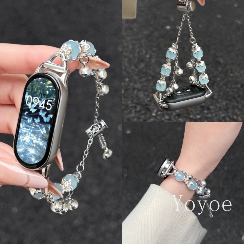หรูหราคริสตัลลูกปัดสําหรับ เสี่ยวหมี่ ไมล์ วงดนตรี 10 9 8 คล่องแคล่ว สายรัดข้อมือโลหะสําหรับ ไมล์ วงดนตรี 7 6 5 4 3 สร้อยข้อมือเครื่องประดับเปลี่ยน