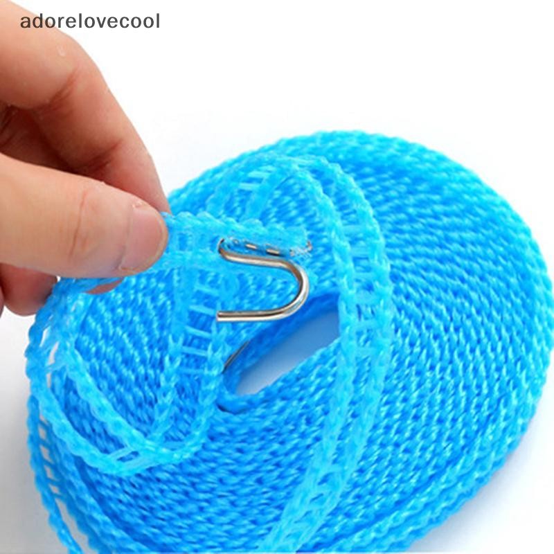 Adth Windproof Clothesline 3/5/8/10 เมตรทนทาน Travel Clothes Line เชือกเสื้อผ้าแบบพกพาความยาวสายปรับลื่นเส้น Martijn