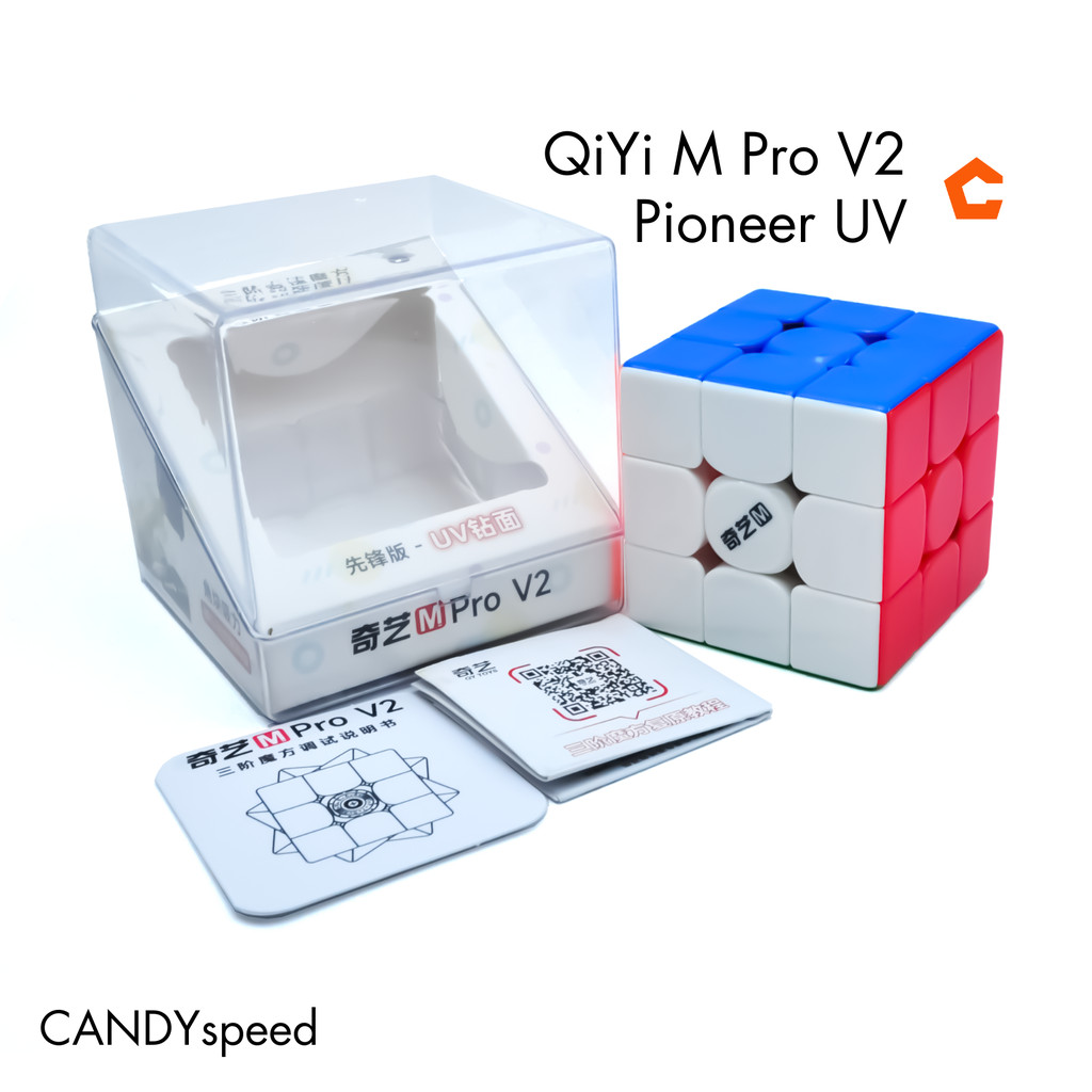 Rubik Cube รูบิค QiYi M Pro V2 3x3 | QiYi M Pro Maglev Ball Core UV | By CANDYspeed