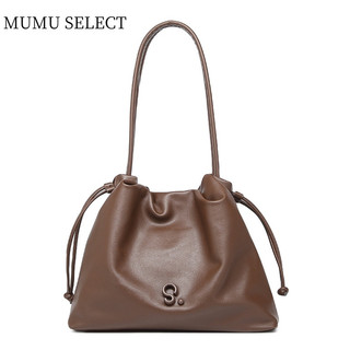 【Mumu Select】M369 Women Danica Bag Large Soft Leather Drawstring Cloud Shaped Shoulder Bags Woman