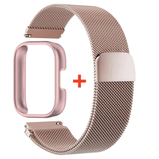 Case+StrapXiaomi Redmi Watch 5 Active Watchband Milanse Loop Strap Stainless Steel Redmi Watch 5 Lite สายรัดข้อมืออุปกรณ์เสริม