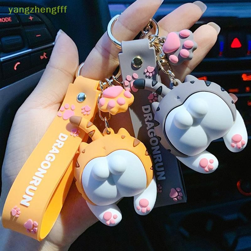 [yangzhengfff] ก้นพีชยืดหยุ่นการ์ตูนแมวผ่อนคลายของเล่นพวงกุญแจจี้ Anti-Anxiety ความเครียดบรรเทาของเล่นมือสําหรับเด็กผู้ใหญ่ของขวัญพวงกุญแจ [ใหม่]