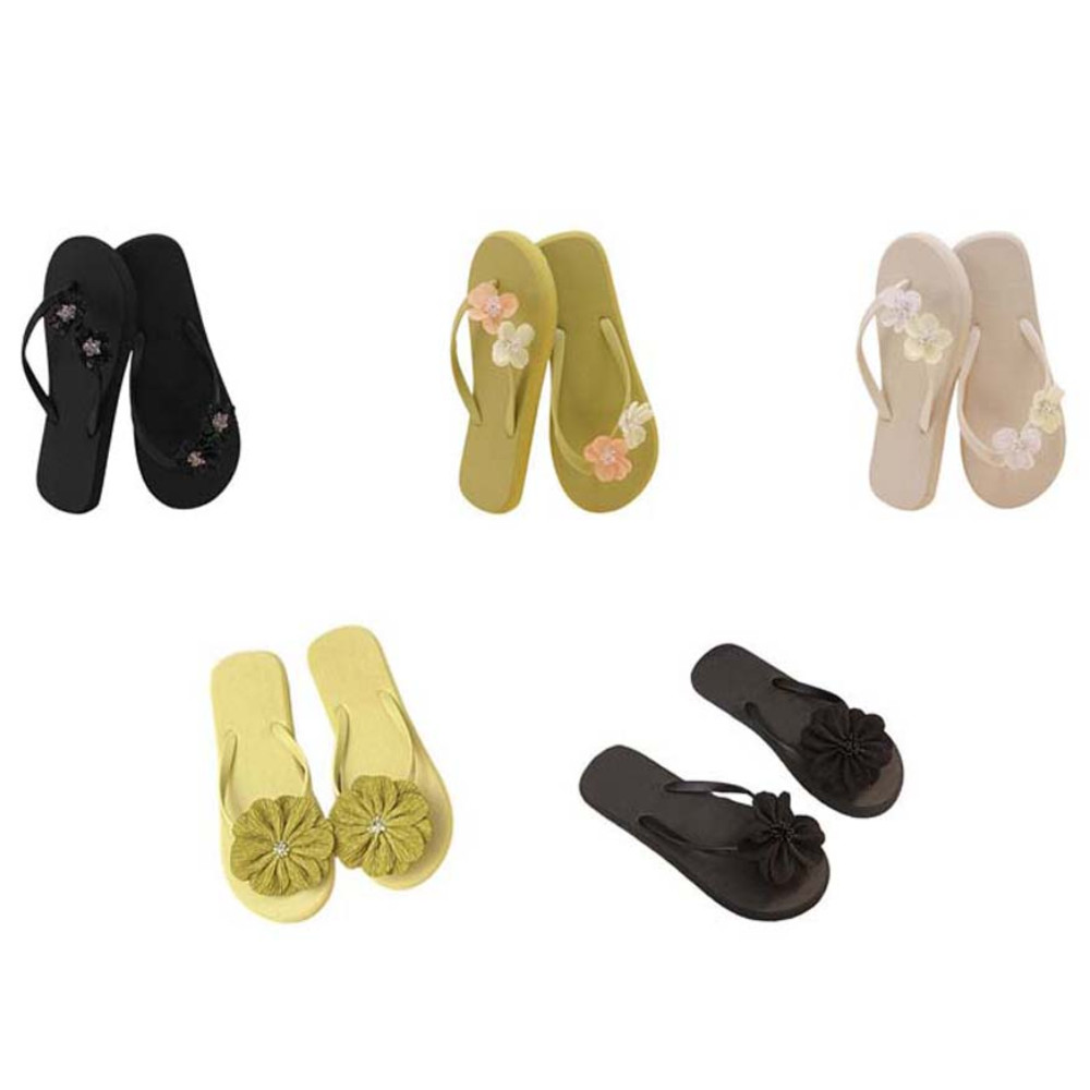 Kodice แบน Soled รองเท้าแตะ,คลิป Toe ดอกไม้ดอกไม้ Flip Flops,All Match Outerwear รองเท้า Anti Slip Beachwear สไลด์รองเท้าแตะชายหาด