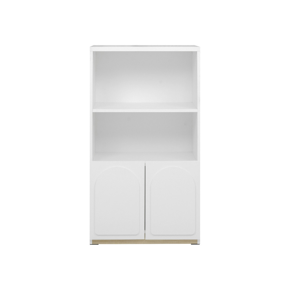 Koncept Furniture ตู้สูง KC-PLAY รุ่น NORDIS/CT60 cm. สีขาว-ลินเบิร์ก (60x40x110 ซม.)  แบรนด์ KONCEPT FURNITURE