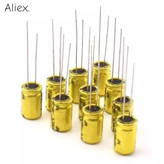 10 ชิ้น Non Polar Capacitor NP 1UF 1.5UF 2.2UF 3.3UF 4.7UF 5.6UF 6.8UF 10UF 12UF 22UF 100UF 100V