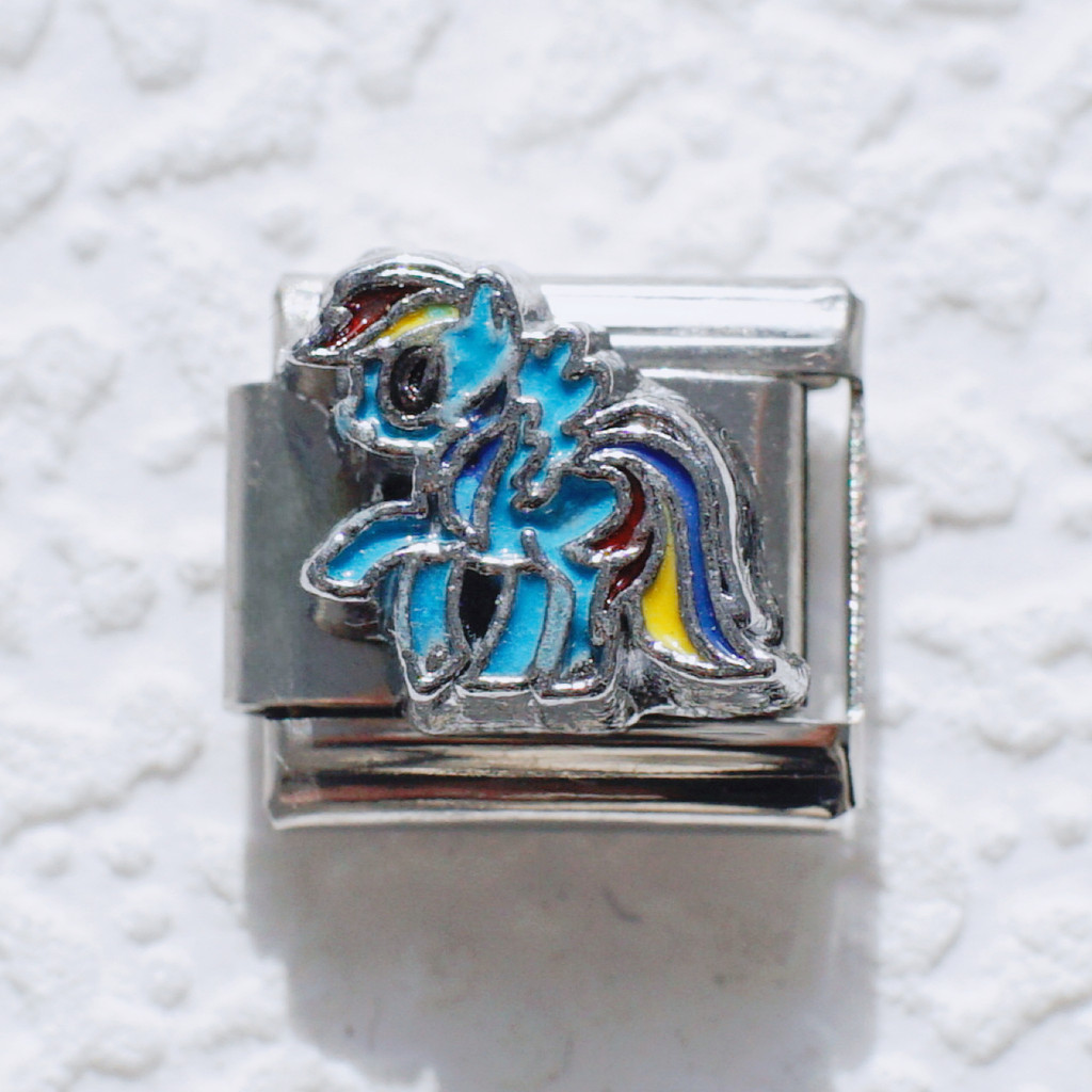 สร้อยข้อมือแบบแยกส่วนอิตาลีรุ่นใหม่ ทําเอง ตัวการ์ตูนสายรัดข้อมือยางยืดโซ่ประกอบส่วนบุคคล - รูปที่ 3