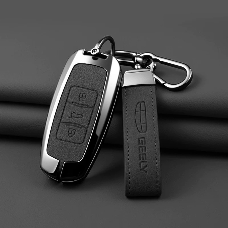 Zinc Alloy Car Key Case Cover Shell For Geely Emgrand X7 GS GX3 GT GC9 EC7 GC715 EC718 Englon SC3 At