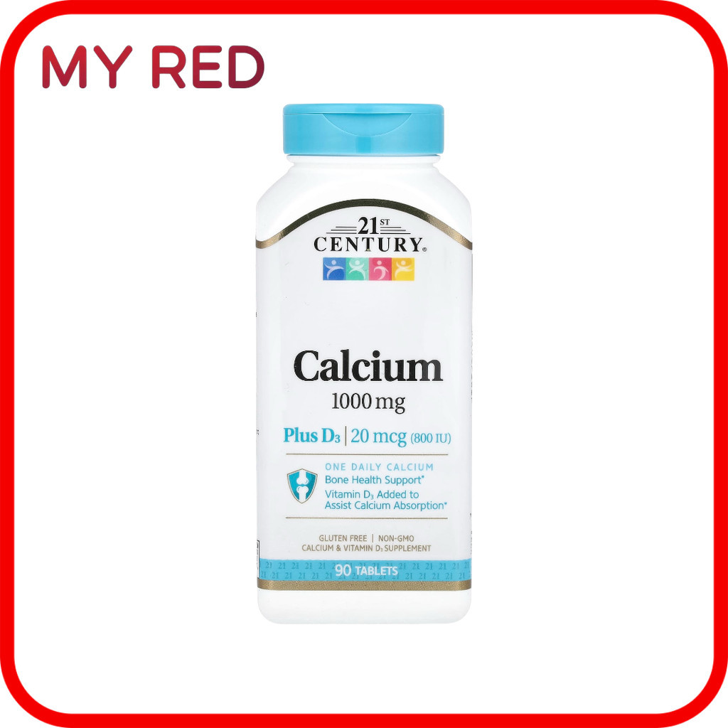 21st Century, Calcium Plus D3, 90 Tablets