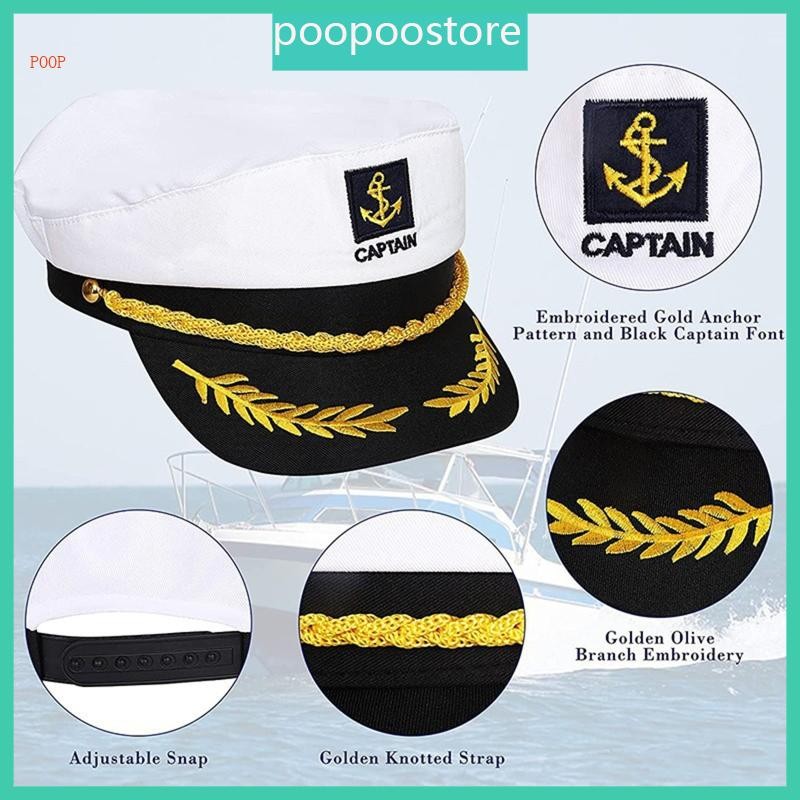 Sailor Hat Yacht Captain Hat Navy Marine Hat Sailor Captain Costume Men Navy