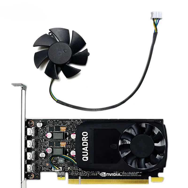 ใหม่สําหรับ NVIDIA LEADTEK Quadro K620 P520 P40 P600 P1000 กราฟิกการ์ดพัดลม