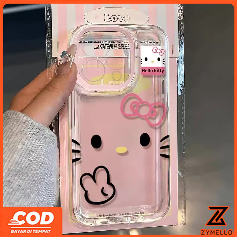 สําหรับ OPPO A6 PRO Reno 14F Reno 14 Pro Reno 13F Reno 13 Reno 13 Pro A3 A5X A5 5G A3X A5 PRO A3 Pro Y04 Y29 V60 LITE V50 การ์ตูนหน้าใหญ่ TPU มือถือแมวกันกระแทก TPU ฟอส