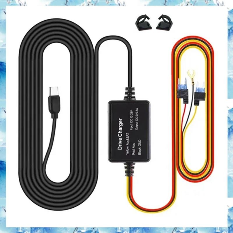 [ ] สําหรับ Hardwire Kit UP03 เฉพาะพอร์ต Type-C สําหรับ A810 X200 Omni M500 24H จอภาพที่จอดรถ Power 