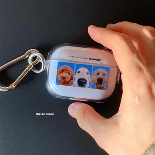เกาหลี อิน ลูกสุนัขน่ารักไร้สายบลูทูธหูฟังเคสนิ่มสําหรับ แอร์พอด 4/3/2 รุ่นหูฟังเคสป้องกัน แอร์พอด มือโปร2 เคสใส